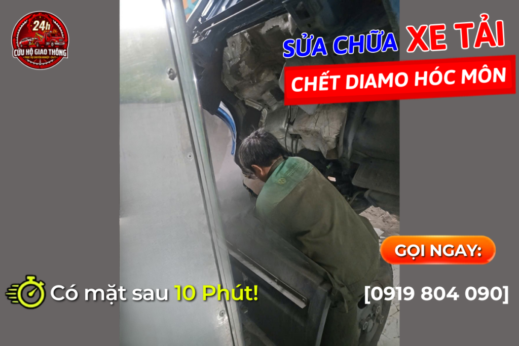 Sửa Chữa Xe Tải Chết Diamo Hóc Môn | Đến Ngay Sau 10 Phút